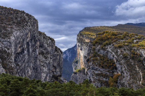Gordes of Verdon rock formations, Gorges du Verdon, Provence, France.
