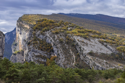 Gordes of Verdon rock formations, Gorges du Verdon, Provence, France.