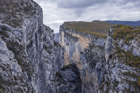 Gordes of Verdon rock formations, Gorges du Verdon, Provence, France.