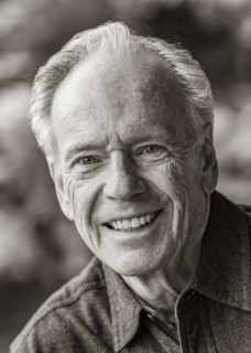 Portrait of smiling senior man outdoors, Bellevue, Idaho, USA.