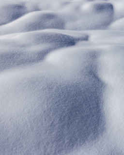 Close-up of snow surface on sunny day, Sun Valley, Idaho, USA.