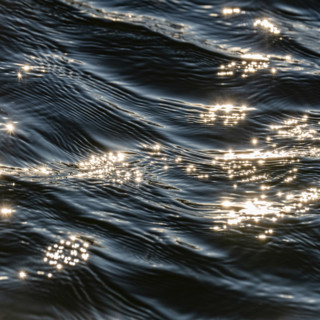 Sunlight reflected in waves, Bellevue, Idaho, USA.