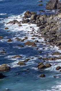 Waves crashing against rocky Big Sur Coast