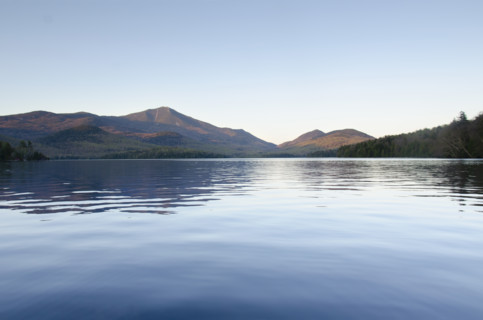 Early evening on calm Lake Placid