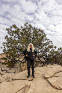 Portrait of senior woman atop Angels Landing
