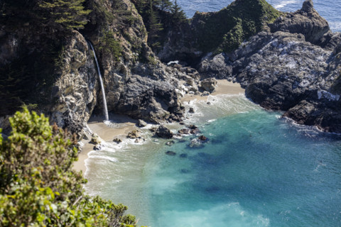 McWay Falls Along the Big Sur Coast