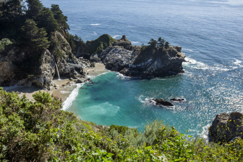McWay Falls Along the Big Sur Coast