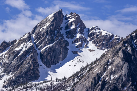 McGowan Peak with snow patches