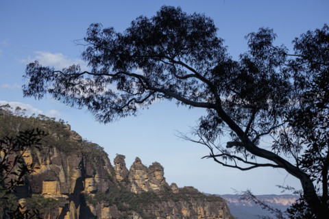 Three Sisters rock formation at Echo Point in Blue Mountains National Park