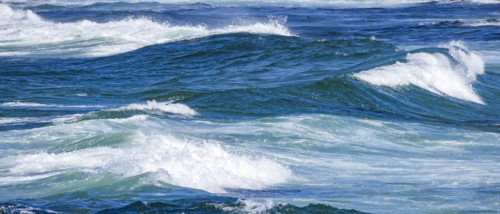 Ocean waves near 17-Mile Drive