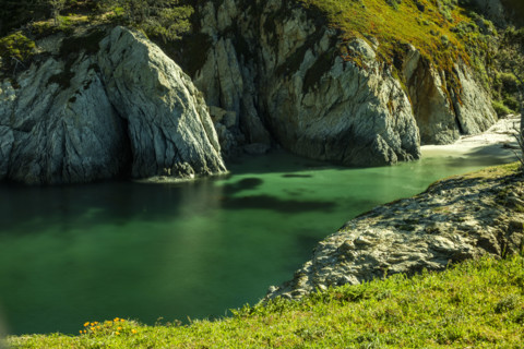 Calm water and rocks at Point Lobos State Natural Reserve