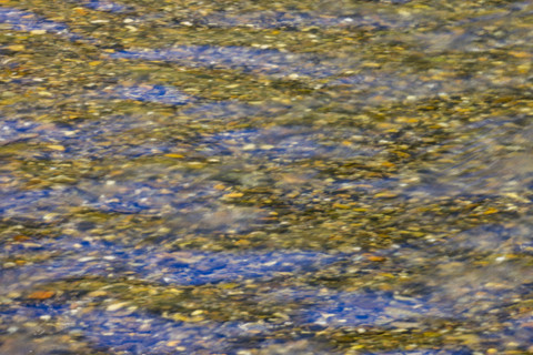 Close-up of pristine mountain creek water