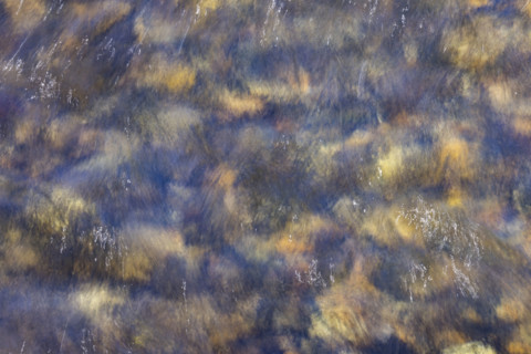 Close-up of pristine mountain creek water