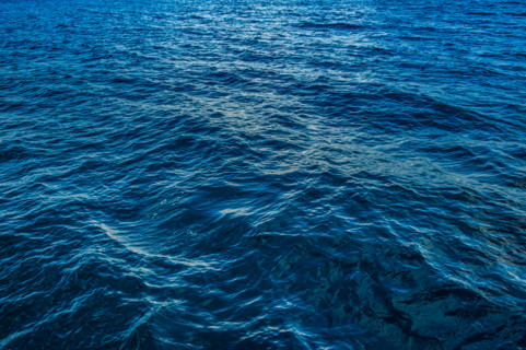 Close-up of calm ocean waves. Boca Raton, Florida, United States