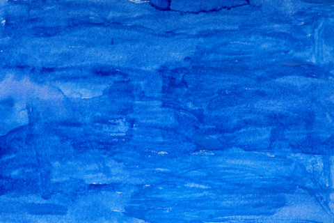Textured surface painted in blue. New york City, New York State, United States