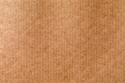 Close-up of brown corrugated cardboard. New York City, New York State, United States