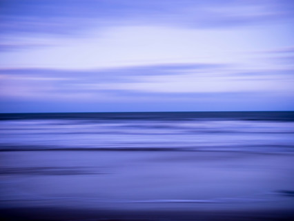 Abstract purple sea and sky. Port Douglas, Queensland, Australia