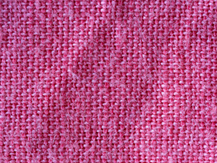 Textured detail of pink cotton fabric. Leura, New South Wales, Australia