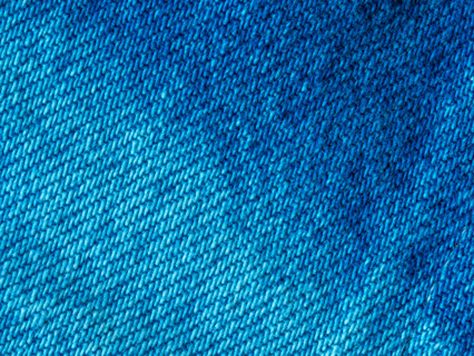 Textured detail of blue denim. Leura, New South Wales, Australia