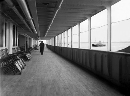 Le pont promenade du Titanic