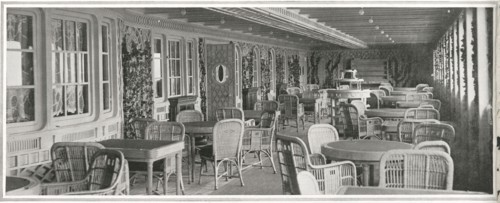 Le Café Parisien, à bord du RMS Titanic