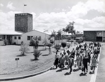 Railway training school. A publicity photograph from the East African Railways and Harbours