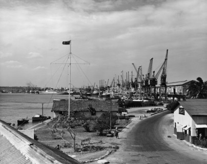 Kilindini harbour. Kilindini harbour on the south west side of Mombasa Island: one of East Africa's