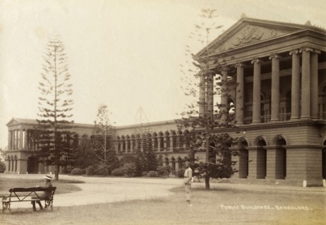 Public buildings, Bangalore. Neo-classic public buildings, possibly located within the boundaries
