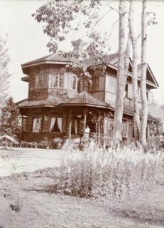 European-style house in Maymyo. A two-storey, European-style brick house in Maymyo (Pyin U Lwin).