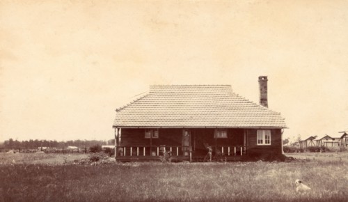 Charles Bungey's house. This timber-framed house was built for Charles Bungey, a training officer