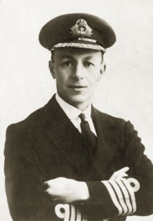 Captain Charles W Round-Turner. Portrait of Captain Charles W Round-Turner, commanding aboard HMS