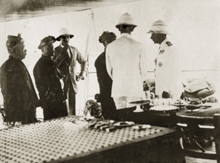 Sir Hubert Brand meets Malaysian leaders. Rear Admiral Sir Hubert Brand, a commander of the First