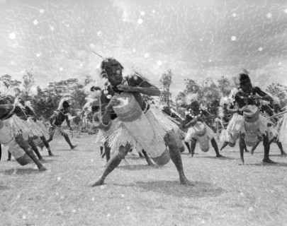 Chuka drummers at the Royal Show. A group of Chuka drummers perform a traditional dance at the