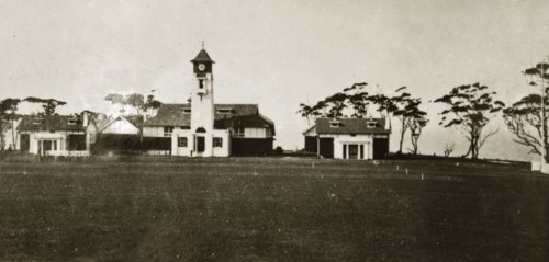 Royal Australian Naval College. Royal Australian Naval College buildings on the coast. Jervis Bay,