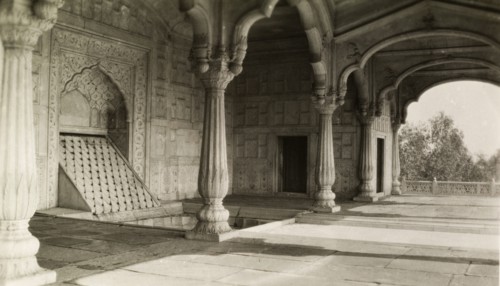 Shah Burj, Delhi Fort. View of the Shah Burj, a tower located in the north east corner of Fort