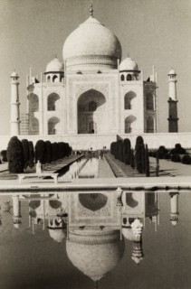 Reflection of the Taj Mahal. The Taj Mahal reflected in a pool belonging to its formal 'charbagh'