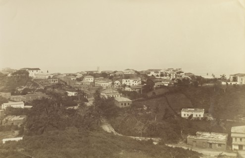 Cape Coast, Ghana. Cape Coast landscape looking out to sea. Gold Coast (Ghana), 1917. Cape Coast,