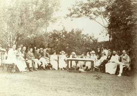 Miller Brothers agency staff outing. European employees of Miller Brothers agency are seated