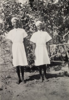 Cigarette and Timothy'. Two domestic servants, identified by an original caption as 'Cigarette and