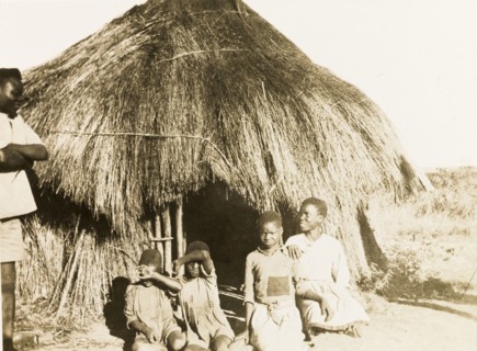 Children of African workers at Balloch Farm. Four African children, belonging to workers at Balloch