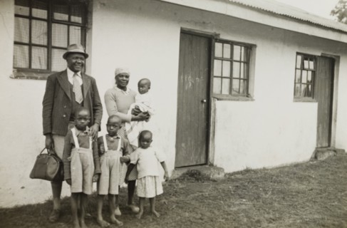 A theology student and his family, Kenya. A student of St. Paul's United Theological College in