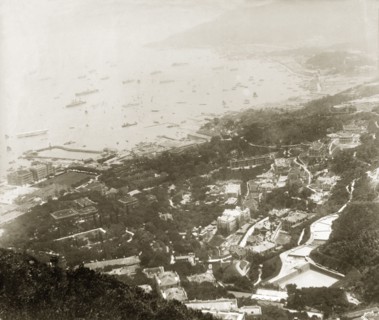 The eastern front of Hong Kong harbour. View over the eastern front of Hong Kong harbour, an area