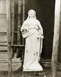 The Statue of Justice. The Statue of Justice stands outside the Law Courts. Measuring 2.7 metres in