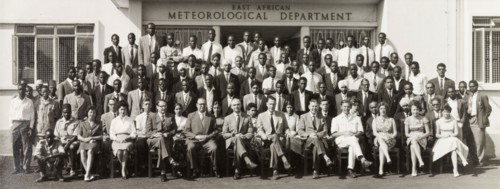 East African Meteorological Department. Staff of the East African Meteorological Department pose