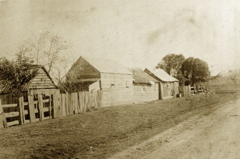 Indooroopilly pocket. Wooden sheds line the road near the Indooroopilly pocket, a tight bend in the