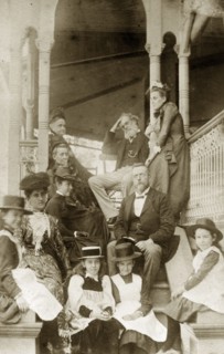 The Brodribbs and the Pughes. Portrait of the Brodribb and Pughe families dressed in their best