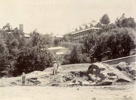 Captain Blount in Murree. British colonial officer, Captain Blount, is pictured against the