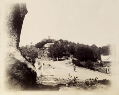 Pindi Point, Murree. View of a road on the outskirts of Murree. Identified as 'Pindi Point', the