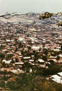 Freetown, 1975. View across the rooftops of Freetown. Freetown, Sierra Leone, 1975. Freetown, West