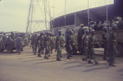 National day of prayer. Uniformed military police, pictured on a national day of prayer to mark the